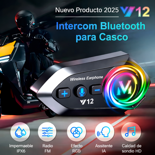 Intercomunicador Bluetooth para Casco Y12