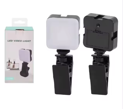 Micrófono inalámbrico y luz led