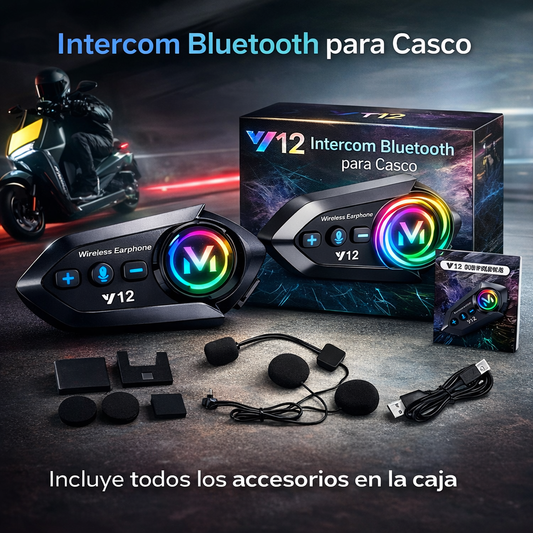 Intercomunicador Bluetooth para Casco Y12