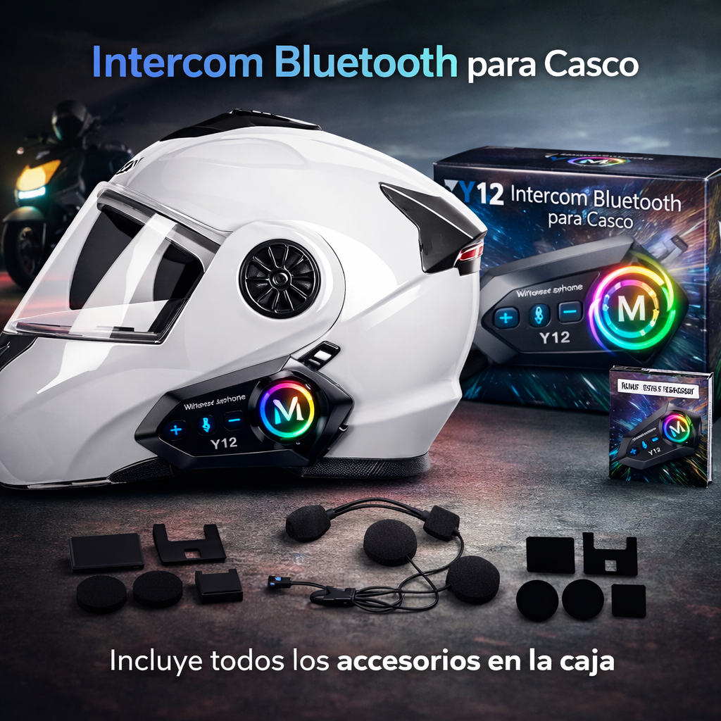 Intercomunicador Bluetooth para Casco Y12